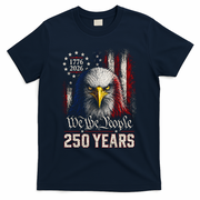 250 Years We The People Bald Eagle American Flag T-Shirt - Navy