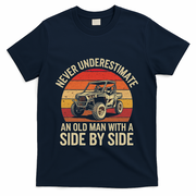 Never Underestimate An Old Man With A Side By Side Vintage T-Shirt