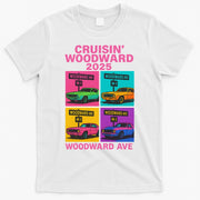2025 Woodward Ave M1 Car Cruise Pop Art T-Shirt