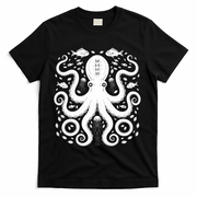 Vintage Octopus Retro Graphic Octopuses Fisherman T-Shirt