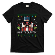 Christmas Nutcracker Whats Crackin Funny Xmas Men Women Kids T-Shirt
