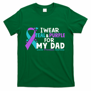 I Wear Teal & Purple For My Dad Suicide Prevention Awareness T-Shirt