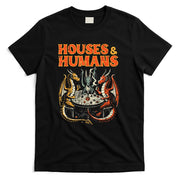 Gaming Houses Humans Funny Rpg Parody Gamer Men Boys Kids T-Shirt