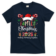 Family Christmas 2025 Matching Squad Santa Elf Funny Xmas T-Shirt