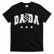 Retro Dada Lightning Bolt Checkered Father’s Day T-Shirt