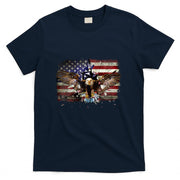 American Bald Eagle USA Flag Patriotic Eagle 4th of July T-Shirt