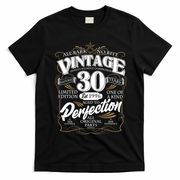 30th Birthday Est 1996 All Bark No Bite Vintage Birthday  T-Shirt - Black