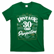 30th Birthday Est 1996 All Bark No Bite Vintage Birthday  T-Shirt - Irish Green