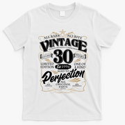 30th Birthday Est 1996 All Bark No Bite Vintage Birthday  T-Shirt - White