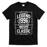 30th Birthday The Original Legend 1996 Awesome Classic  T-Shirt - Black