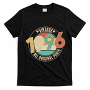 30th Birthday Vintage 1996 All Original Parts Emblem T-Shirt - Black