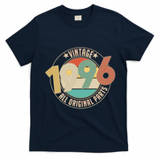 30th Birthday Vintage 1996 All Original Parts Emblem T-Shirt - Navy Blue