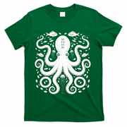 Vintage Octopus Retro Graphic Octopuses Fisherman T-Shirt