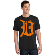 313 Detroit Michigan Vintage Old English D Area Code T-Shirt