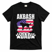 Akbash Dad Dog Lover American Us Flag T-Shirt