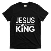 Christian Jesus Is King Design Crown T-Shirt_1