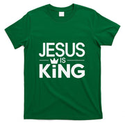 Christian Jesus Is King Design Crown T-Shirt_1