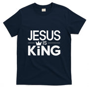 Christian Jesus Is King Design Crown T-Shirt_1