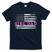 Girl Dad Usa Vintage Flag Cute Fathers Day Gift T-Shirt