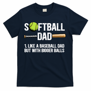 Softball Dad Just Like A Baseball Dad But With Bigger Balls Cute Gift T-Shirt