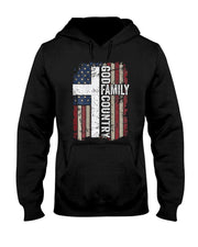 God Family Country Patriotic Christian Cross USA T-Shirt