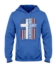 God Family Country Patriotic Christian Cross USA T-Shirt