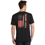 45 47 Trump 2024 American Flag Front And Back T-Shirt