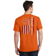 45 47 Trump 2024 American Flag Front And Back T-Shirt