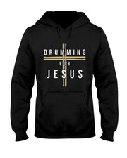 Drummer Drumming Drums Percussion I Jesus Christian Church T-Shirt