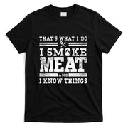 Funny Pitmaster I Smoke Meat BBQ Smoker Grill Gift T-Shirt