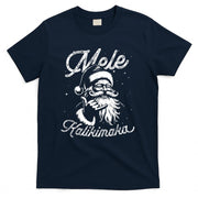 Retro Christmas Surf Mele Kalikimaka Santa Shaka Hawaii T-Shirt