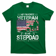 My Favorite Veteran Is My Stepdad Flag Father Veterans Day T-Shirt