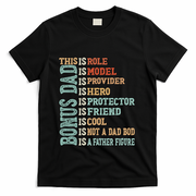 Bonus Dad Definition Is Not A Dad Bod ItS A Father Figure Great Gift T-Shirt