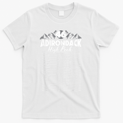 46 Adirondack Mountain Climbing Checklist T-Shirt - White