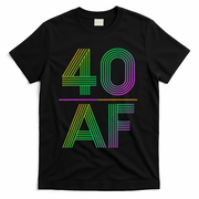 40 AF Vintage 40th Birthday Gift T-Shirt - Black