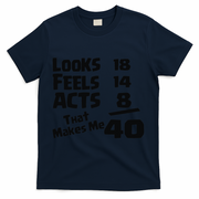 40TH BIRTHDAY 1 T-Shirt - Navy