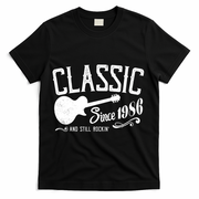 40th Birthday Classic Guitar Since 1986 And Still Rockin T-Shirt - Black