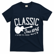 40th Birthday Classic Guitar Since 1986 And Still Rockin T-Shirt - Navy