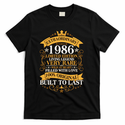 40th Birthday Extraordinary 1986 Limited Edition Living Legend Very Rare  T-Shirt - Black