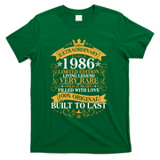 40th Birthday Extraordinary 1986 Limited Edition Living Legend Very Rare  T-Shirt - Green