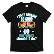 40th Birthday For Men Women 40th Anniversary T-Shirt - Black