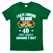 40th Birthday For Men Women 40th Anniversary T-Shirt - Green
