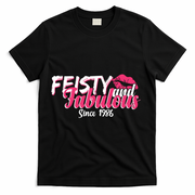 40th Birthday Feisty And Fabulous Since 1986  T-Shirt - Black