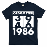 40th Birthday Oldometer 1986 T-Shirt - Navy
