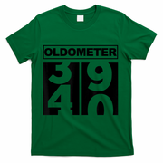 40th Birthday Oldometer 39-40 T-Shirt - Green