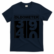 40th Birthday Oldometer 39-40 T-Shirt - Navy