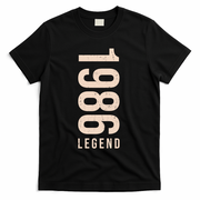 40th Birthday Vintage Legend 1986 T-Shirt - Black