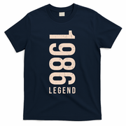 40th Birthday Vintage Legend 1986 T-Shirt - Navy
