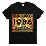 40th Birthday Vintage 1986 Limited Edition Awesome Epic Legend T-Shirt - Black