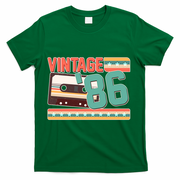 40th Birthday Vintage 1986 Cassette Tape  T-Shirt - Green